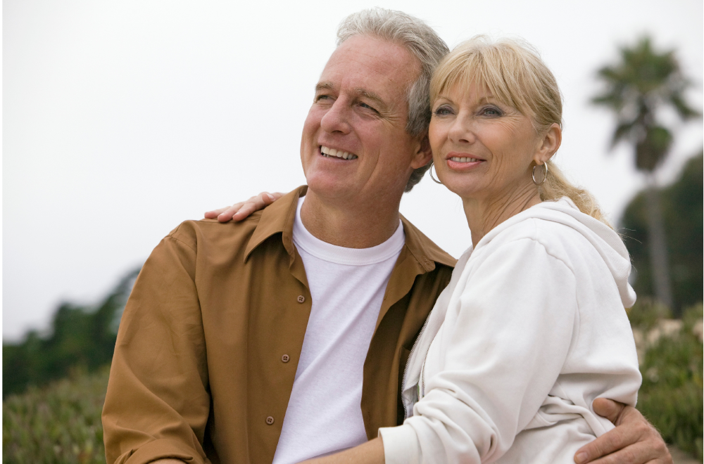 middle-age couple